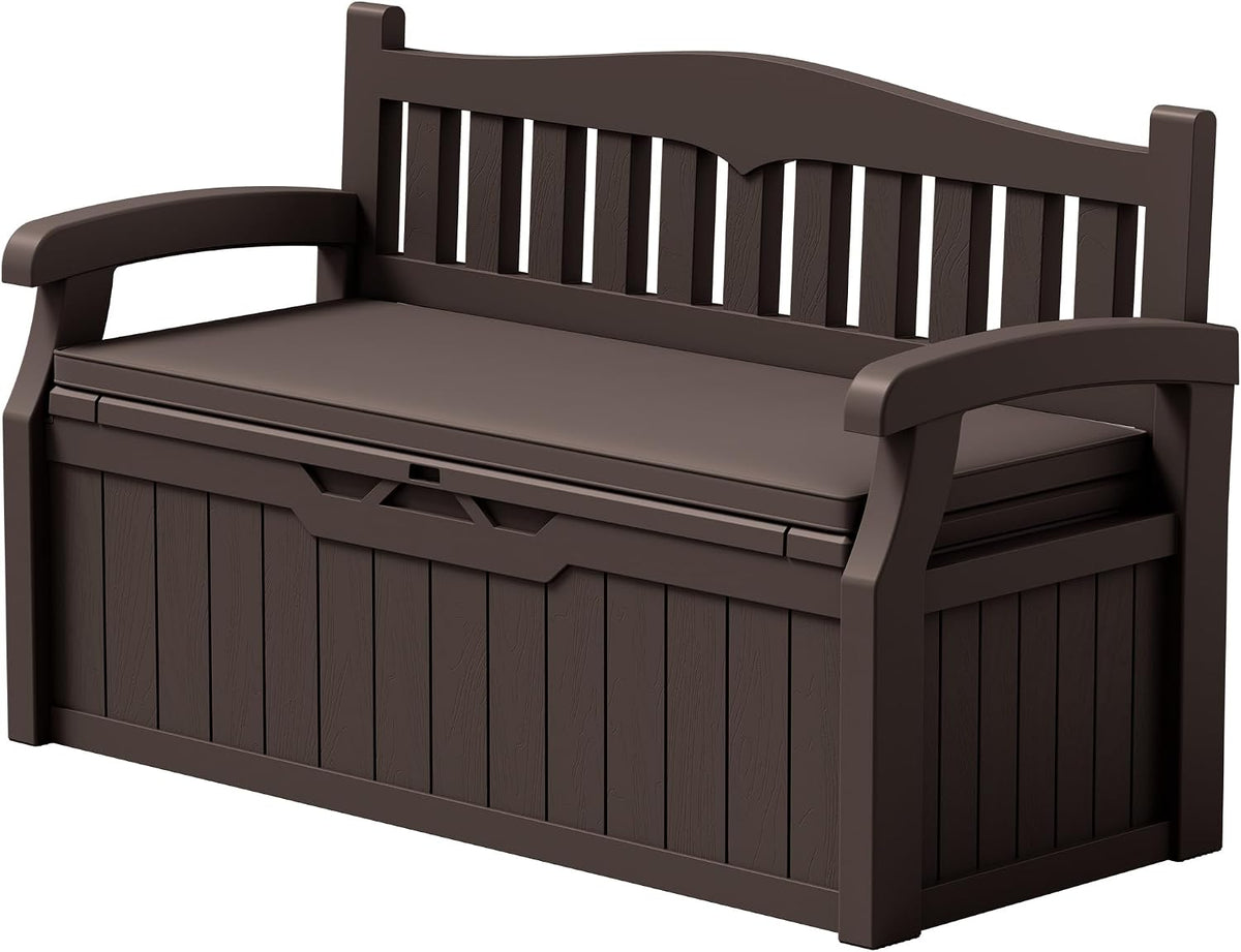 devoko 80 gallon storage bench with cushion, deck, main product view