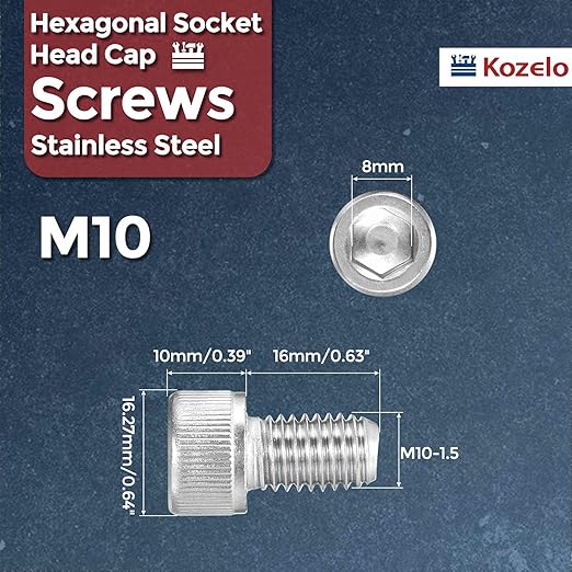 Kozelo 15pcs Socket Head Cap Screws - Image 2