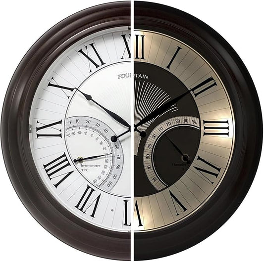 FOUNTAIN DESIGNS 24" Jameson in/Outdoor Lighted Clock, Self-Illuminated by FountainDesigns