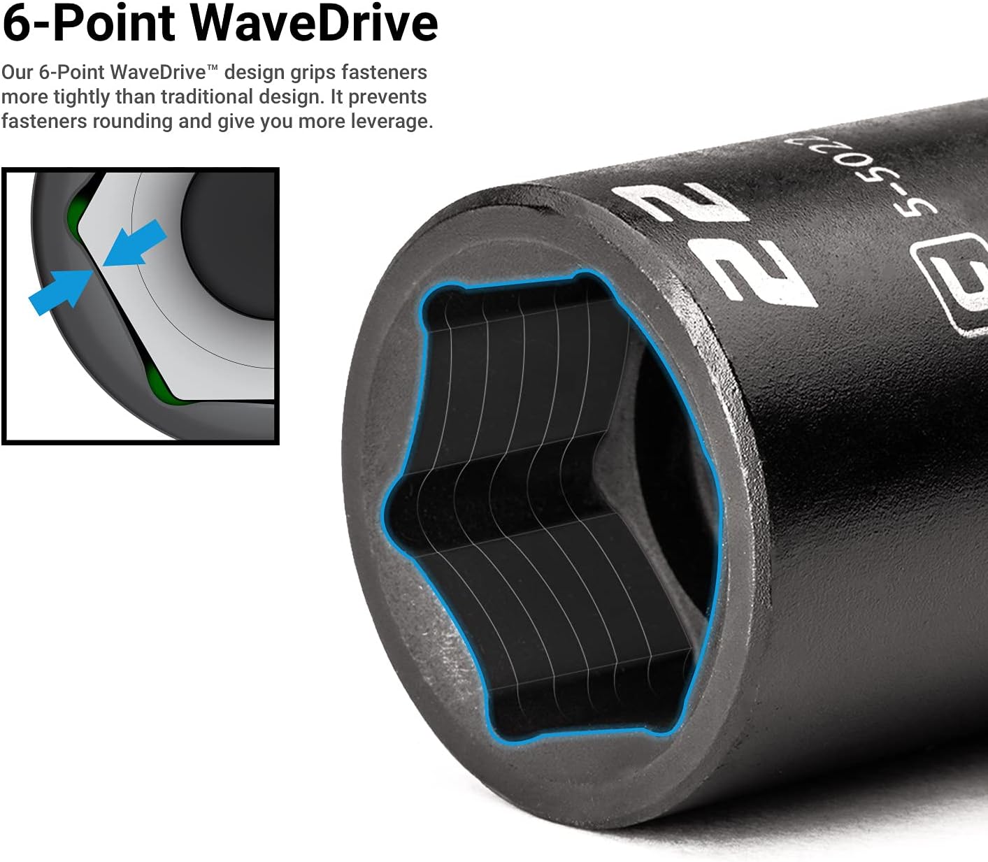 Capri Tools Stubby Impact Socket Set (3/8" Drive/Metric Set)