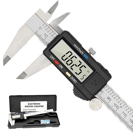 Digital Caliper Precise Measuring Tool, Vizbrite 6 inch Stainless Steel by High-qualityMaterialsandMeticulousCraftsmanship