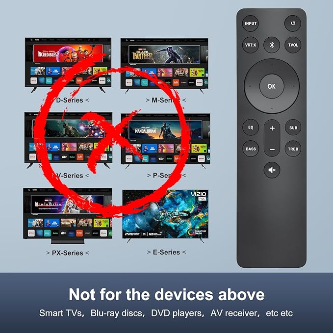 for VIZIO-Soundbar-Remote, Replacement - Image 2