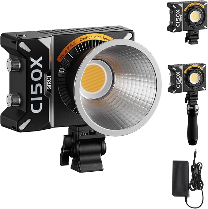 SIRUI Super Bulbs C150X 150W LED Video Light, COB Portable Photography Camera by SIRUI