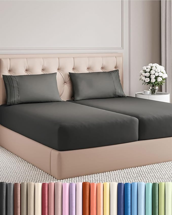 Split King Size 5 Piece Sheet Set by CGKUnlimited