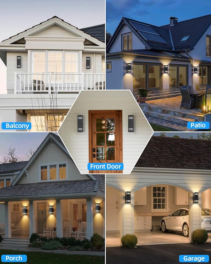 Zinola Motion Sensor Outdoor Lights, Modern Outdoor Wall Lights - Image 8
