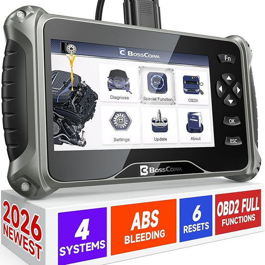2026 BOSSCOMM IF742 OBD2 Scanner, ABS/SRS/Transmission/Check Engine Code Reader by BCBOSSCOMM