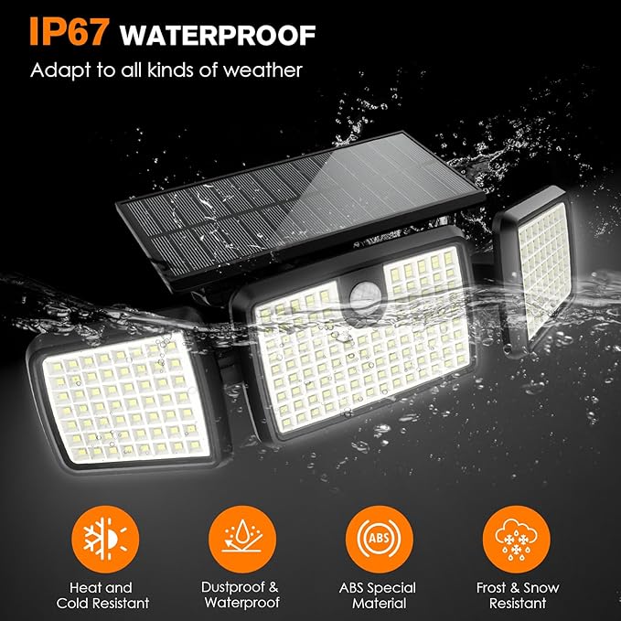 MIHANI Solar Lights Outdoor, Quick Charge Solar Motion Deck Lights Outdoor - Image 5