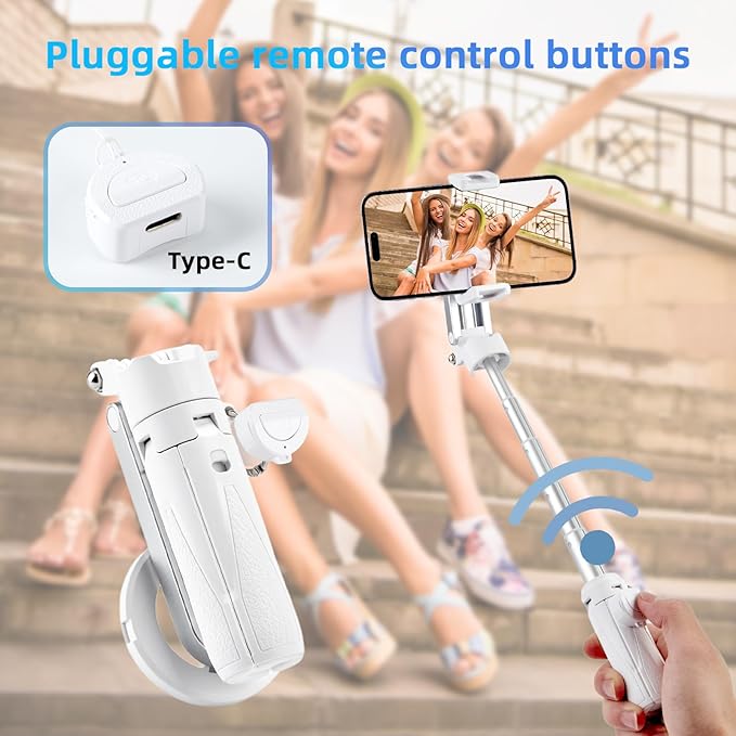 MQOUNY for Magsafe Tripod Stand for iPhone, Portable Pocket Size Selfie Stick - Image 2