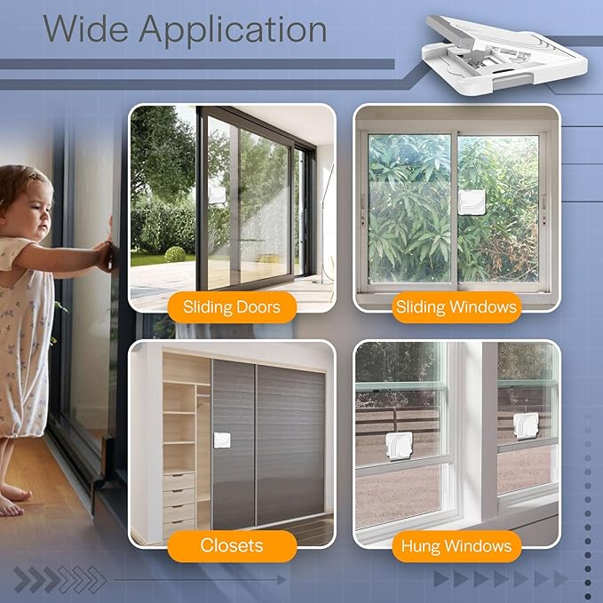 Todays Kids 4 Pack Sliding Door Locks - Image 5