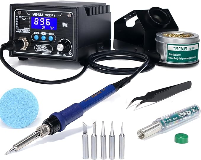 YIHUA 939D+ I Soldering Station, 75 Watt Equivalent by YIHUA