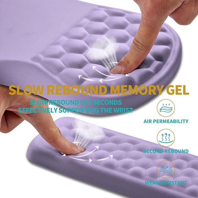 Hokafenle 2 in 1 Ergonomic Mouse Pad Wrist Support & Wrist Rest - Image 3