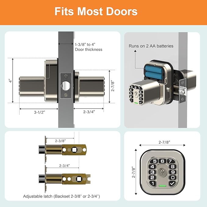 Richelock IU52 Double-Sided Keypad Door Lock, All-Weather, Fully Waterproof - Image 6