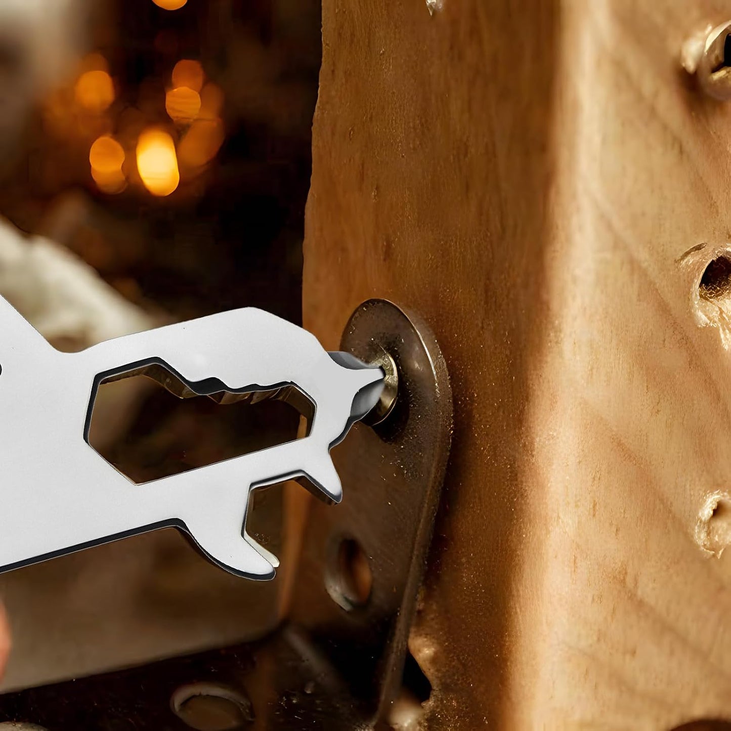 Stocking Stuffers for Men, Christmas White Elephant Gifts, Keychain Multi-tool 11 in 1 Pocket Gadgets Tools Bottle Opener Screwdriver, EDC Tool Key Ring Anniversary Birthday Gifts for Men Him (Car)