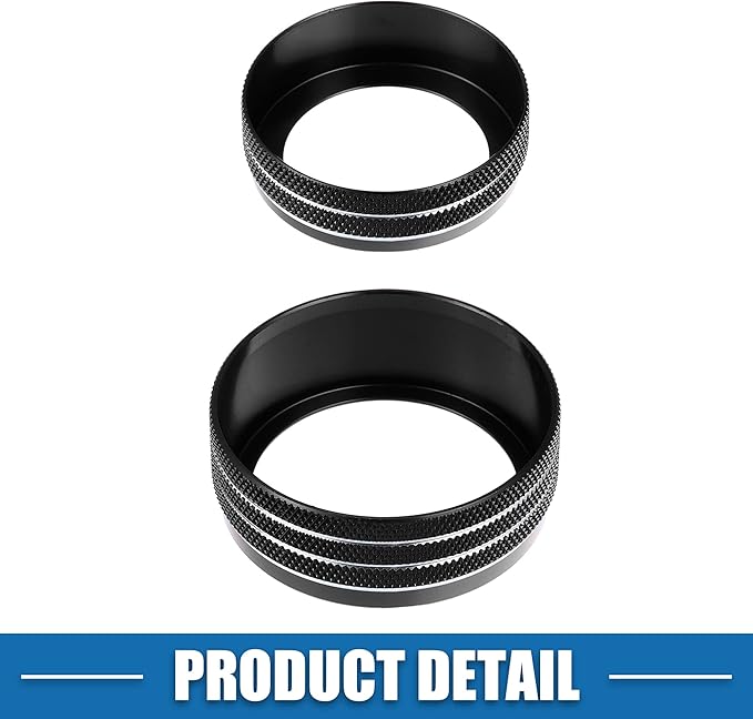 A ABSOPRO 3pcs Car Air Conditioner Knobs Decals AC Radio Switch Knob Cover - Image 7