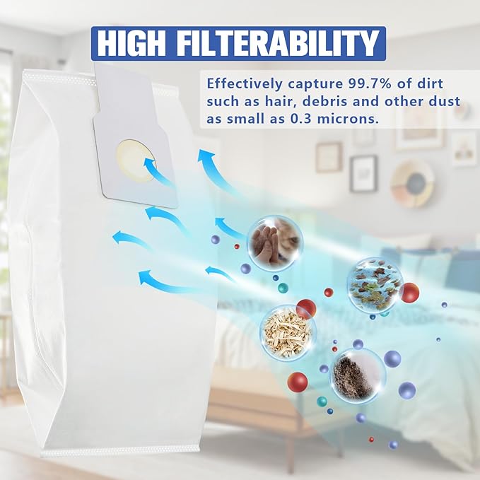 53294 Type O HEPA Cloth Vacuum Bags Replacement - Image 3