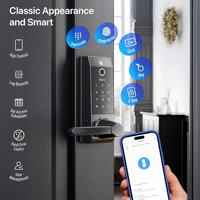 Smart Lock Ring Doorbell Fingerprint Deadbolt - Image 5