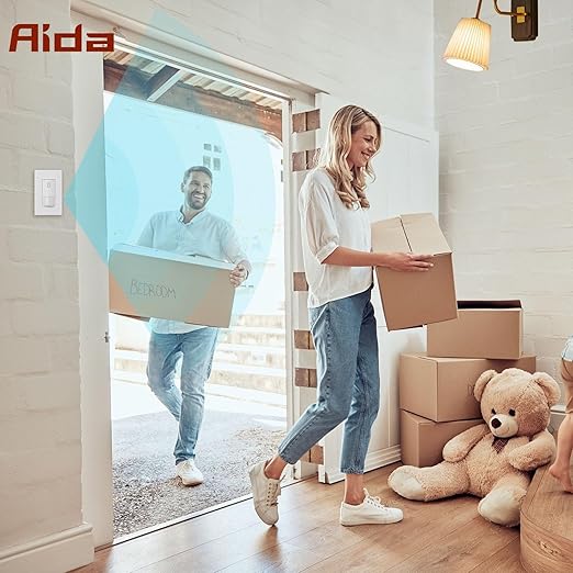 AIDA Single Pole Motion Sensor Light Switch w/Neutral Wire - Image 6