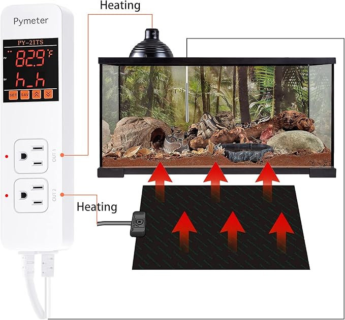 Pymeter Attic Fan Thermostat Controller Temperature Switch Plug Outlet - Image 4