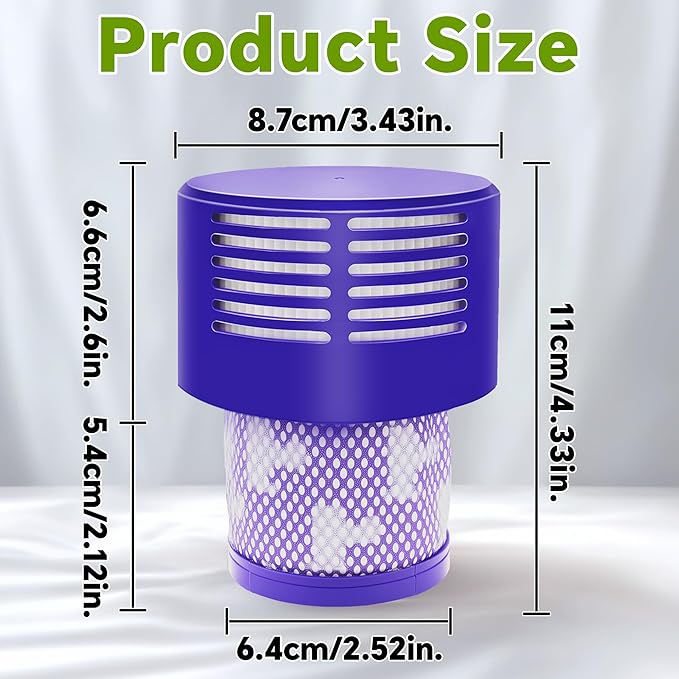 3 Packs V10 Vacuum Filter Replacement - Image 2