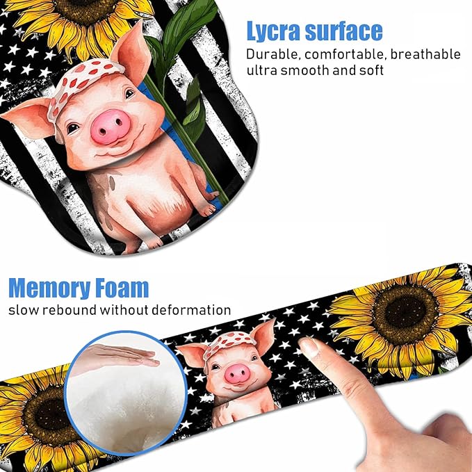 Keyboard Wrist Rest + Mouse Pad Wrist Support Set - Image 5