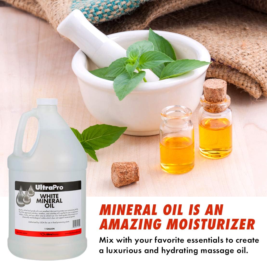 UltraPro Food Grade Mineral Oil for Lubricating and Protecting Cutting Board, Butcher Block, Stainless Steel, Knife, Tool, Machine and Equipment (1 Gallon)