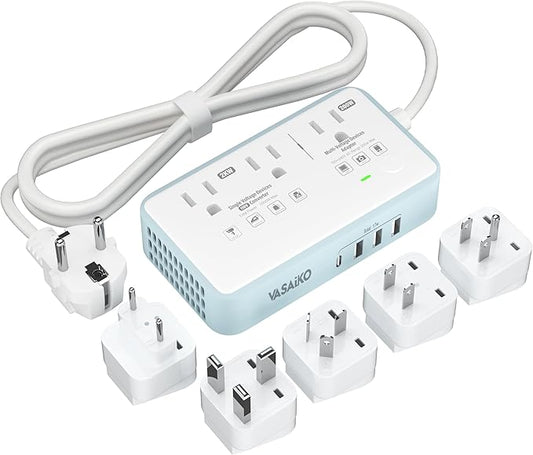 220V to 110V Voltage Converter US to Europe, 2000W Max International Power by VASAIKO