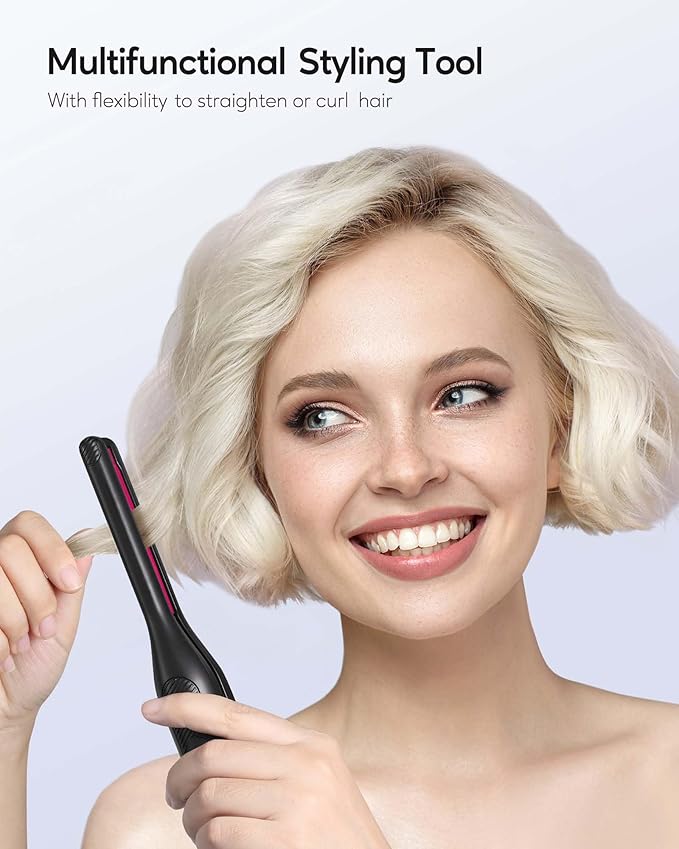 Wavytalk Small Flat Iron for Short Hair/Pixie Cut/Bangs/Edges, 3/10" Pencil - Image 5