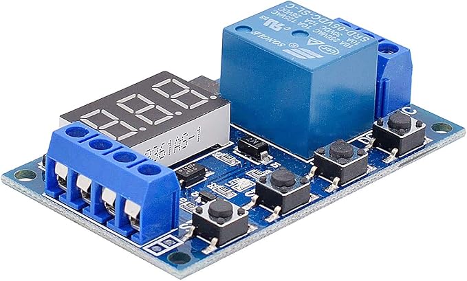 DC 6-30V Timer Relay Programmable Delay Relay Module Cycle Timer - Image 6