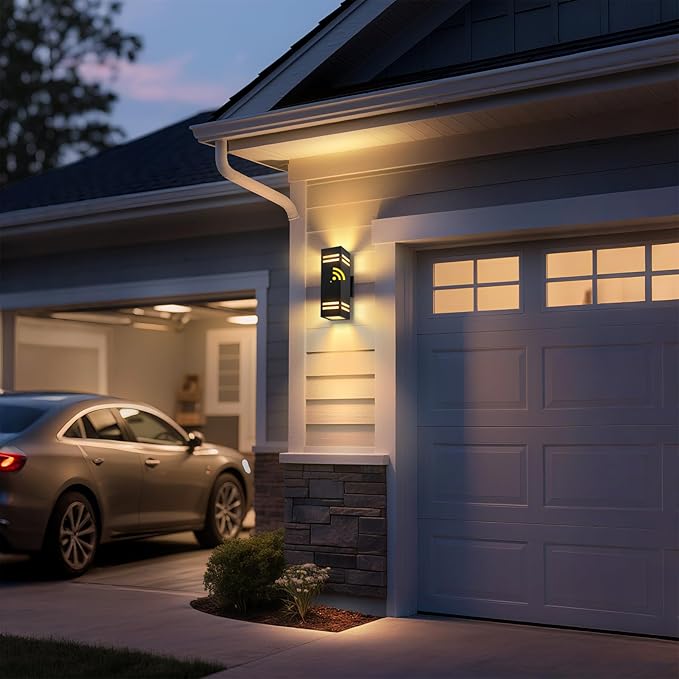 MZLITI Dusk to Dawn Outdoor Wall Light 2 Pack, Modern Exterior Lighting Fixtures - Image 8