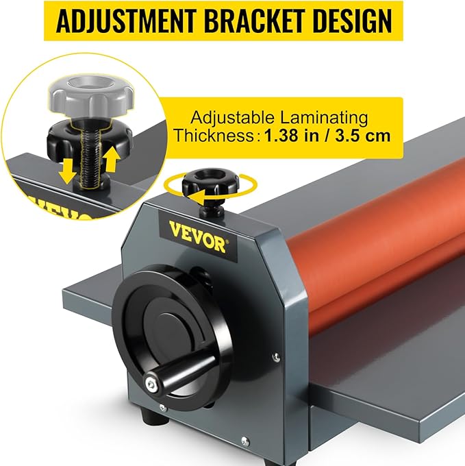 VEVOR 29.5 Inch Cold Laminator Machine 10mm Manual Vinyl Photo Film Cold - Image 10
