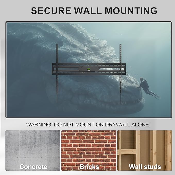 WALI Heavy Duty TV Wall Mount for 43-120 Inch Flat Curved TVs up to 165 lbs - Image 6
