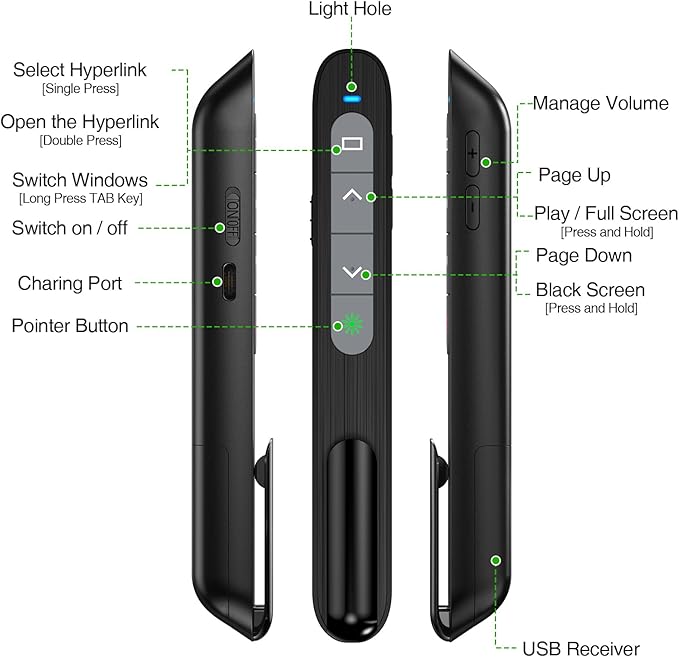 USB C Rechargeable Presentation Clicker - Image 6