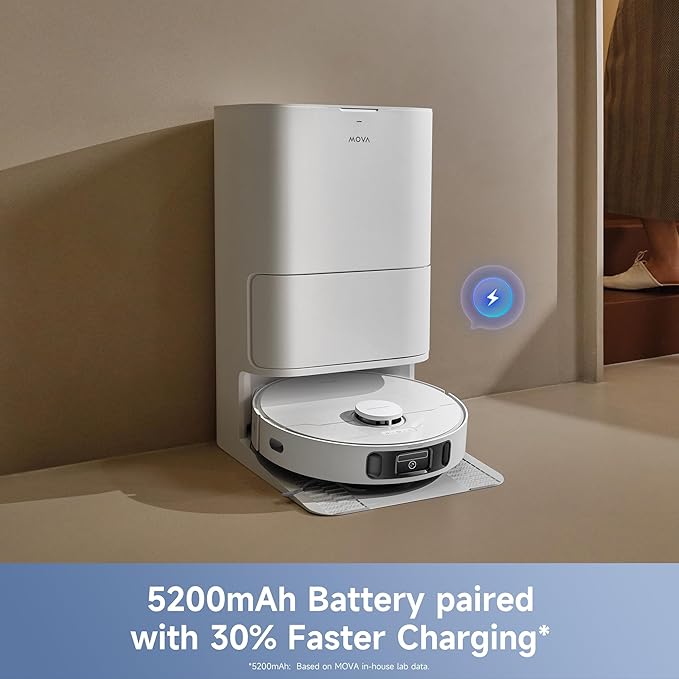 Mova E40 Ultra Robot Vacuum and Mop, 000Pa Suction, Extenable & Liftable Mop - Image 8