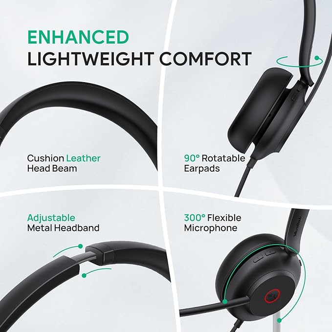 Yealink UH35 USB Headset for PC, Wired Headphones - Image 3