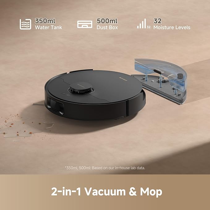 DREAME D20 Plus Robot Vacuum and Mop, 000Pa Suction, Self-Emptying - Image 5
