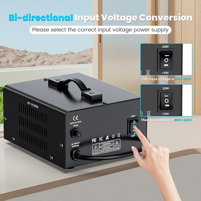 3000W Voltage Converter Transformer Step Up/Down Converter 110/120 Volt - Image 4