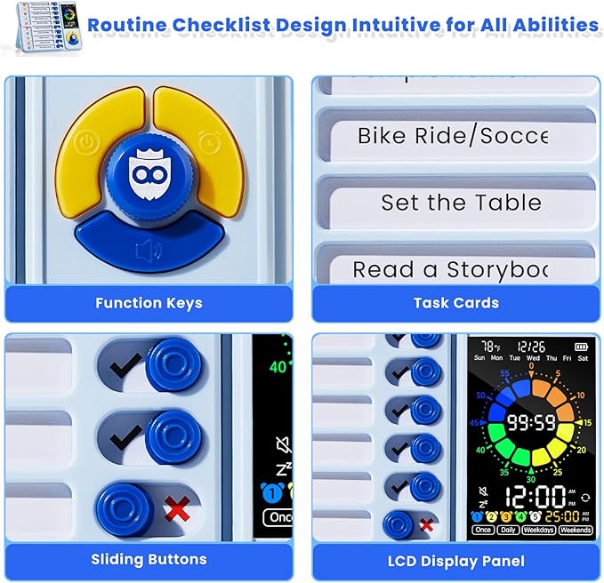 Mooking 5-in-1 Visual Timer, ADHD Tool - Image 7