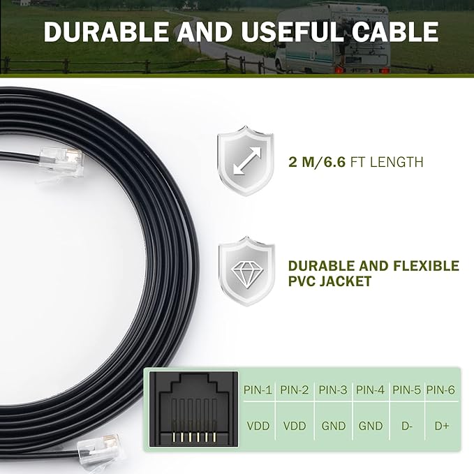 HQST 6.6ft RS485 Parallel Charge Connection Cable - Image 4