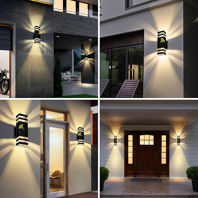 MZLITI Exterior Lighting Fixtures Dusk to Dawn 2 Pack, 3000K Warm White Outdoor - Image 7