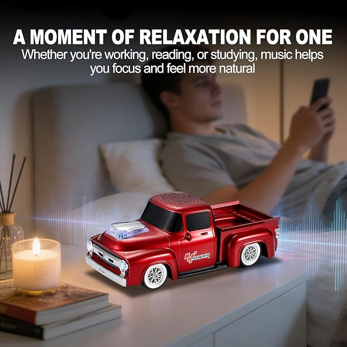 Vintage Pickup Truck Bluetooth Speaker, Retro Truck Model - Image 5