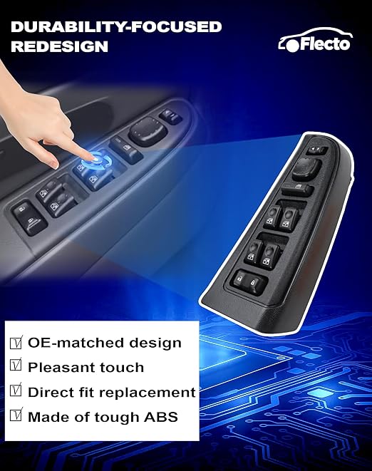 Flecto 15883319 Master Power Window Switch Driver Side - Image 4