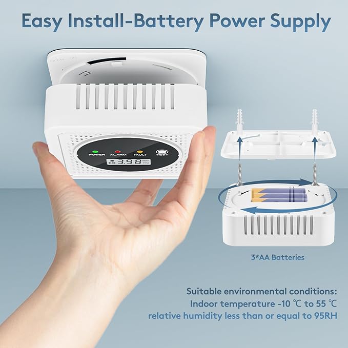 3 Packs, Smoke Carbon Monoxide Detector, Carbon Monoxide Detector, Smoke Alarm - Image 7