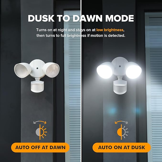 LUTEC 32W 3500 Lumen LED Security Lights Motion Sensor Light Outdoor, 5000K - Image 5