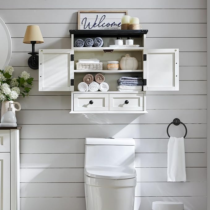 ACCOHOHO Bathroom Wall Cabinet, Farmhouse 24" Wide Medicine Cabinet - Image 4