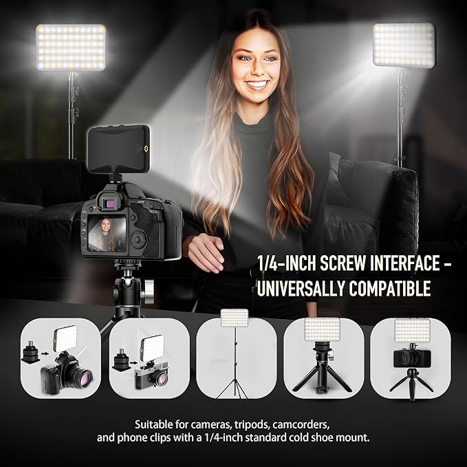 Selfie Light with Built in Power Bank, 96+ CRI Studio Lighting - 2000mAh - Image 5