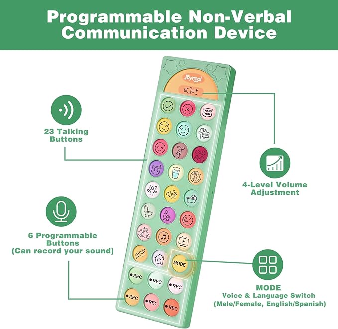 Joyreal AAC Device for Autism, Non Verbal Communication Tools for Speech - Image 3