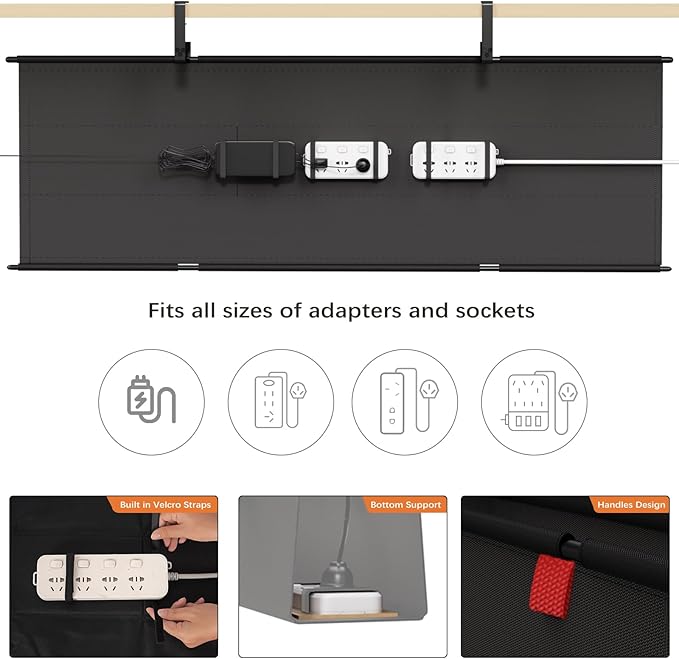 Under Desk Cable Management Tray - Image 2