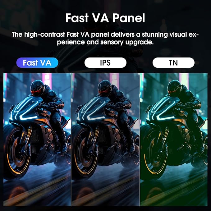 Amzfast 24 Inch Gaming Monitor 180Hz 200Hz FHD 1080p Computer Monitor, 1ms - Image 3