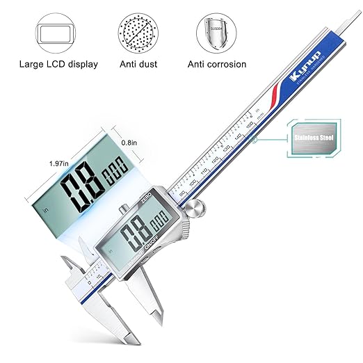 Kynup Digital Caliper Measuring Tool, Vernier Dial Caliper Digital Outside - Image 2
