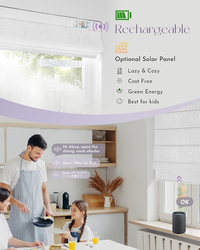 Graywind Smart Roman Shades Compatible - Image 3